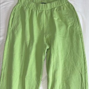 Brandy Melville, Vibrant Lime Green sweatpants